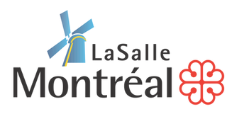 LaSalle Montréal logo featuring a blue windmill and red emblem next to the text "LaSalle Montréal" proudly celebrates its local roots with Kilomaîtres LaSalle.