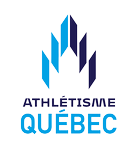 Federation logo of Athlétisme Québec, featuring stylized blue and purple geometric shapes forming a maple leaf above the organization's name.